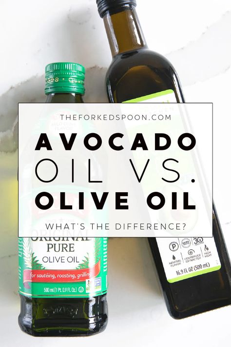 What is the difference between avocado oil and olive oil, and which oil is the best healthier option for a family? In this post, we break down the uses and health factors to determine which is the best of the best when it comes to two of the most nutrient-packed oils: Avocado Oil vs. Olive Oil. Avocado Oil Vs Olive Oil, Avocado Oil Uses, Olive Oil Substitute, Drinking Olive Oil, Types Of Cooking Oil, Easy Baked Chicken Breast, Oil Substitute, Oil Well, Cooked Apples