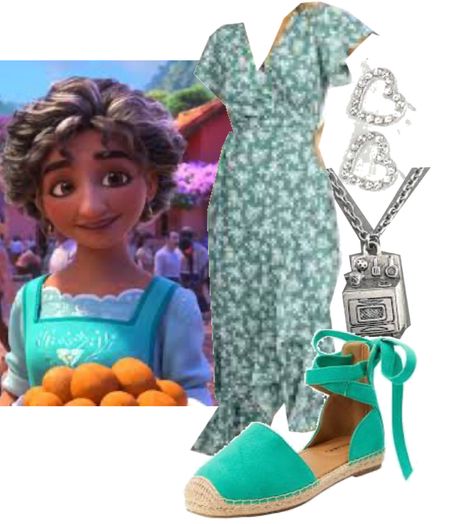 Julieta Madrigal Costume, Encanto Outfit Ideas, Encanto Trunk Or Treat, Encanto Outfits, Encanto Disneybound, Disney Trip Planner, Julieta Madrigal, Isabella Madrigal, Encanto Birthday