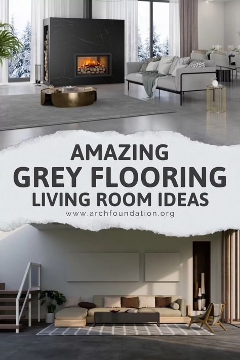 40 Amazing Grey Flooring Living Room Ideas 2024 Living Room Furniture With Grey Floors, Light Grey Floors Living Room, Grey Floor Living Room Ideas Cozy, Grey Tiles Living Room Interior Design, Decorating With Grey Floors, Living Room Designs With Grey Flooring, Grey Vinyl Flooring Living Room, Gray Flooring Living Room Decor, Dark Gray Floors Living Room