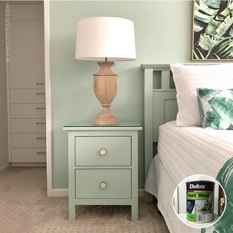 Ikea Hemnes Nightstand, Paint Ikea Furniture, Ikea Paint, Ikea Nightstand, Ikea Furniture Makeover, Painting Ikea Furniture, Nightstand Makeover, Easy Ikea Hack, Ikea Hack Ideas