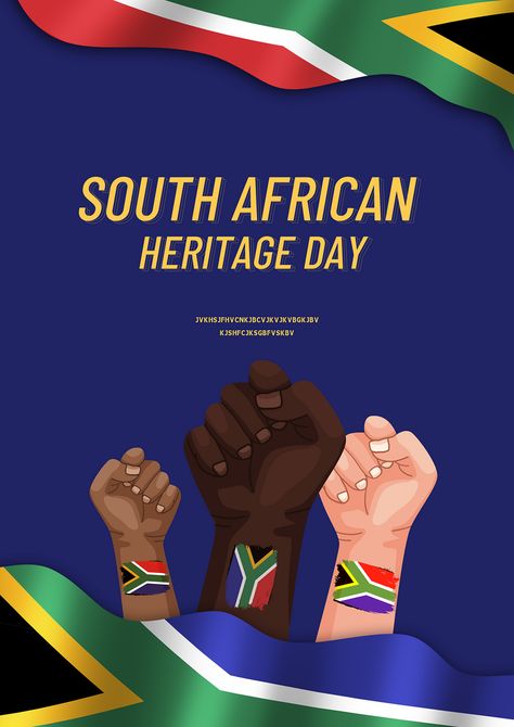 South African Heritage Day Blue Poster#pikbest#Templates#Poster Heritage Day South Africa Posters, Heritage Day South Africa, South Africa Poster, Future Manifestation, Africa Poster, Community Quotes, Korean New Year, South African Flag, Heritage Day