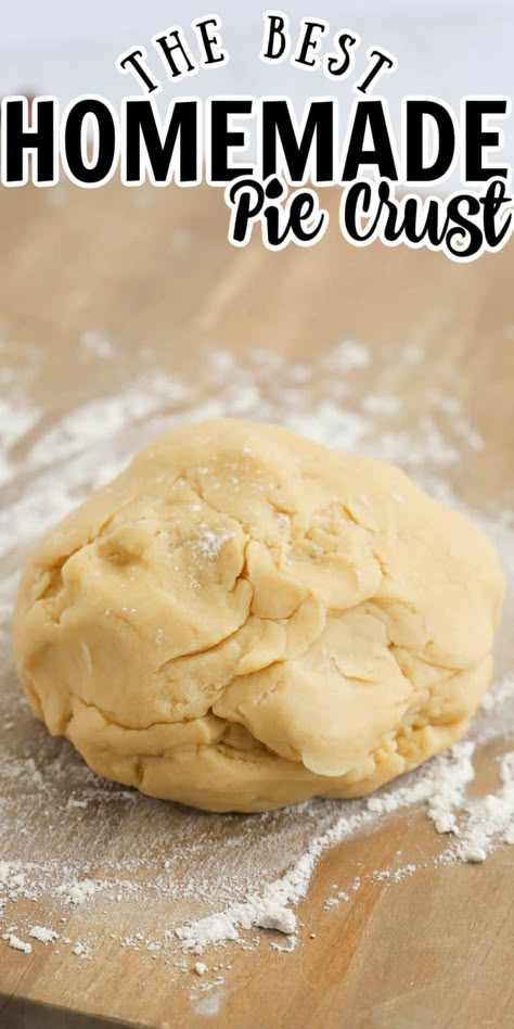 Homemade Pie Crust doesn't have to be difficult. This easy pie crust recipe is foolproof and tastes great. Yes, going to the store and buying pre-made pie crust is easy, but there is a great satisfaction that comes with making your crust from scratch! Foolproof Pie Crust Recipe, Pie Crust With Margarine, How To Make Pie Crust From Scratch, Thick Pie Crust Recipe, Pie Crust Without Food Processor, Homemade Pie Crust Recipe Easy, Bulk Pie Crust Recipe, Potpie Crust Recipe, Chicken Pie Crust