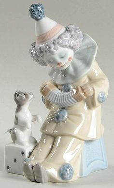 Road Workers, Unique Artists, Pierrot Clown, Lladro Figurines, Cute Clown, Vintage Clown, Clowning Around, A Silent Voice, Clay Art Projects