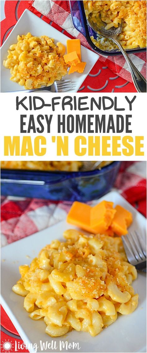 Homemade Mac N Cheese, Best Mac N Cheese Recipe, Boxed Mac And Cheese, Homemade Mac And Cheese, Easy Mac And Cheese, Picky Kids, Best Mac And Cheese, Baked Macaroni, Mac And Cheese Recipe