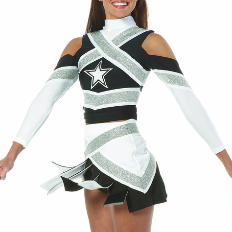 Cute Uniform All Star Cheer Uniforms, Dance Team Uniforms, Cheer Costumes, Cheerleader Outfit, Cheer Gear, Cheerleader Costume, Cheerleading Uniforms, Pom Pom Girl, Cheer Uniform