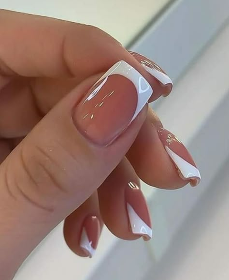 White Tip Nails, Short Square Nails, Work Nails, French Tip Acrylic Nails, Her Nails, Short Square Acrylic Nails, Acrylic Nails Coffin Short, Uñas Acrilicas, Pink Acrylic Nails