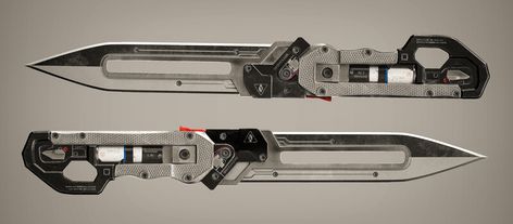 Sci Fi Knife Concept Art, Scifi Knife, Cyberpunk Knife, Sci Fi Knife, Cyberpunk Weaponsmith, Cyberpunk Alley, Armadura Ninja, Sci Fi Tech, Mens Toys