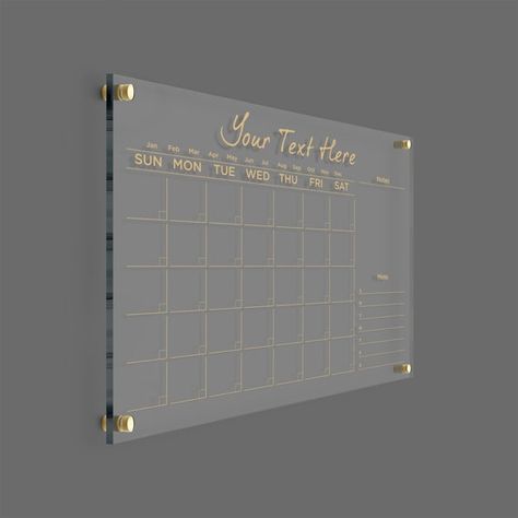 Dry Erase Planner, Acrylic Calendar, Whiteboard Calendar, Personalised Calendar, Dry Erase Boards, Work Space Decor, Calendar Monthly, Family Calendar, Wall Planner