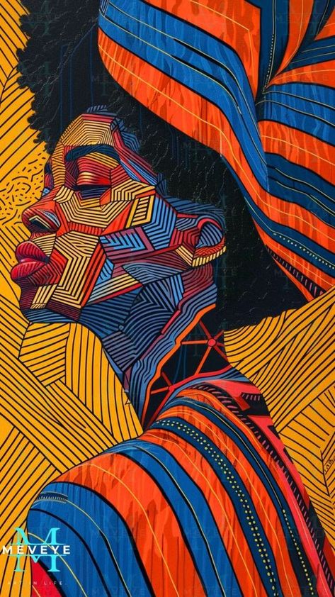 Afrofuturism Wallpaper, African Art Paintings Abstract, Modern Art Prints Artworks, Resilience Art, African Portraits Art, Africa Art Design, Afrofuturism Art, Afrique Art, Editorial Photos