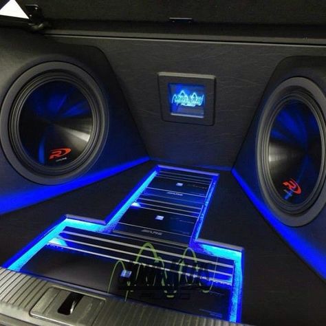 Custom Subwoofer Enclosure, Alpine Audio, Truck Audio, Car Audio Fabrication, B13 Nissan, Alpine Car, Custom Car Audio, Sound System Car, Audio Ideas