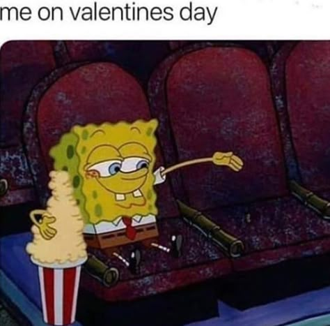 Me On Valentines Day, Valentines Memes, Valentines Day Memes, Valentines Day Funny, Images Kawaii, Anti Valentines Day, Memes Of The Day, Spongebob Memes, Memes Br