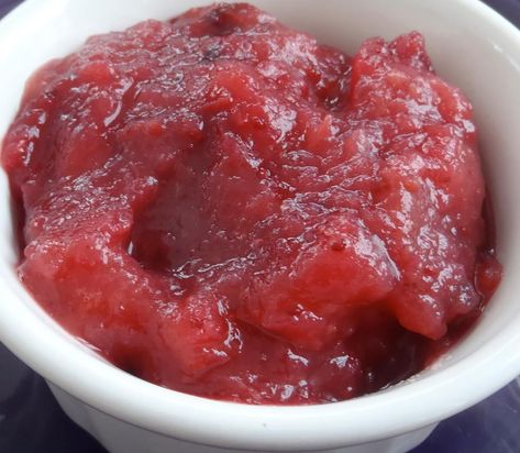 Cranberry Applesauce - No Sugar Added | Food.com Cranberry Applesauce, Applesauce Recipe, Eating Alone, Pork Cutlets, Food Intolerance, Potato Pancakes, Unsweetened Applesauce, Sweet Sauce, Cooking Prep