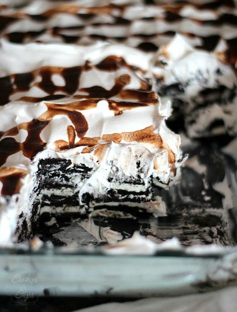 Oreo Icebox Cake Oreo Bomb Cake, Oreo Icebox Cake, Bomb Cake, 3 Ingredient Desserts, Oreo Recipes, Oreo Dessert, Icebox Cake, A Piece Of Cake, Baked Dessert Recipes