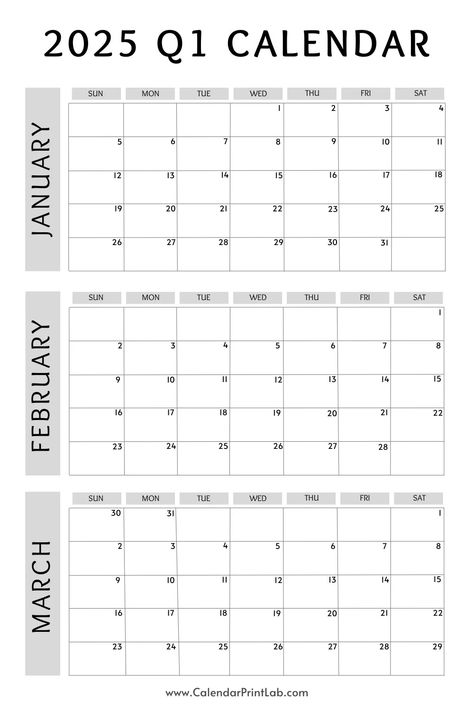 3 Month Calendar, Calender Printables, Quarterly Calendar, February Wallpaper, Free Printable Calendar Templates, Calendar Design Template, Cool Calendars, Monthly Planner Template, Effective Study Tips