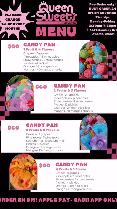 Candy Pan Fruits: Grapes & Pineapples Flavors: Sour Starburst, Cotton Candy, Nerds • 🚨DOWNLOAD THE APP OR PRE-ORDER ONLINE NOW 🚨 | Instagram Candied Grapes Prices, Candy Business Ideas Creative, Candied Fruit Price List, Candy Lady Ideas, Candied Grapes And Pineapples, Candy Fruit Price List, Candy Grapes Price List, Candy Grapes Recipes, Fruit Business