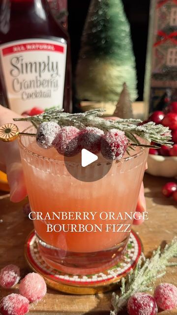 Lexi Harrison & Beth Sinclair on Instagram: "Cranberry Orange Bourbon Fizz 🥃🍊 #Ad21+ It only takes 5 minutes to make this festive holiday cocktail! RECIPE BELOW 👇 #DrinkResponsibly 

My family has been making a variation of this cocktail for several years at both Thanksgiving and Christmas and it’s always a hit! It’s also great for entertaining outside of the holidays because it’s so quick & easy to make. Plus, that color 😍 

You just need @drinksimply cranberry and orange juice, bourbon, lemon juice, maple syrup and club soda or ginger beer for topping! If you don’t like bourbon, you can use vodka or tequila instead. 

You can also easily make this into a non-alcoholic drink if you just leave out the bourbon! 

Bookmark the RECIPE below 👇 and tag us if you make it! 

Cranberry Orange Cranberry Orange Bourbon Fizz, Bourbon Fizz, Whiskey Punch, Ginger Beer Cocktail, Festive Holiday Cocktails, Beverage Ideas, Yummy Cocktails, Whiskey Recipes, Instagram Recipes