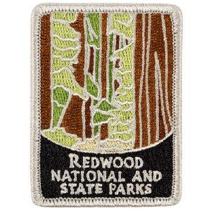 Redwood National and State Parks Patch Redwood National And State Parks, National Park Patches, Sequoia Tree, Redwood National Park, Backcountry Camping, Redwood Tree, Sewing Embellishments, National Park Service, Embroidered Patches