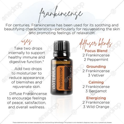 Brittany font Collection of Oilshttps://bit.ly/3nib37YdōTERRA Frankincense Essential Oil is used topically to soothe skin or ingested for modern day health benefits. Enjoy Frankincense, the "king of oils." #frankincense #frankincense diffuser blends #frankincense benefits #ways to use frankincense #brittany font # #wellnessadvocate #doterra #wellnessstockphotos #onedropdesigns #doterrawellnessadvocate #doterratips #doterragraphics #doterraphotos Frankincense Essential Oil Blends, Frankincense Diffuser Blends, Brittany Font, Essential Oils For Shingles, Frankincense Essential Oil Doterra, Frankincense Essential Oil Benefits, Onguard Doterra, Frankincense Benefits, Doterra Frankincense