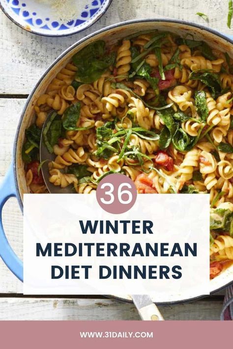 Vegetarian Dinner Winter, Healthy Winter Meals Dinner Ideas, Mediterranean Winter Recipes, Healthy Dinner Recipes Winter, Winter Mediterranean Recipes, Mediterranean Thanksgiving Recipes, Winter Dinner Ideas Healthy, Easy Healthy Winter Dinners, Mediterranean Diet Recipes Chicken