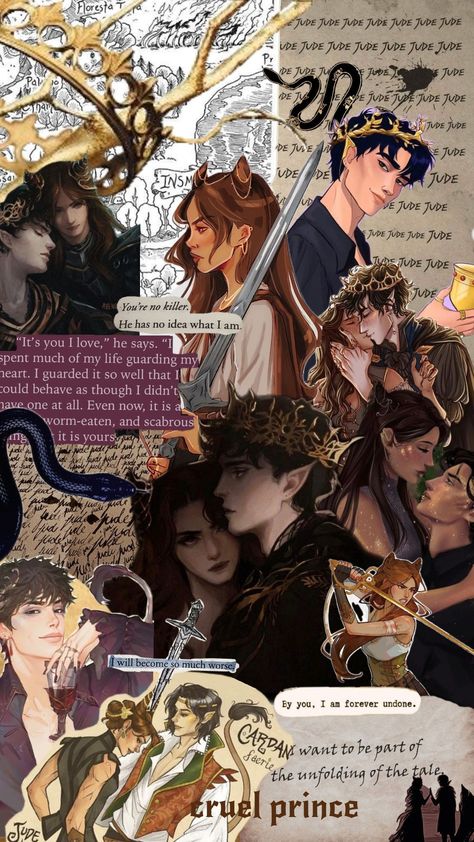 Cardan Cruel Prince, Fiction Aesthetic, Jude And Cardan, Prince Hair, Holly Black Books, Queen Of Nothing, The Cruel Prince, Kindle Book Cover, Holly Black