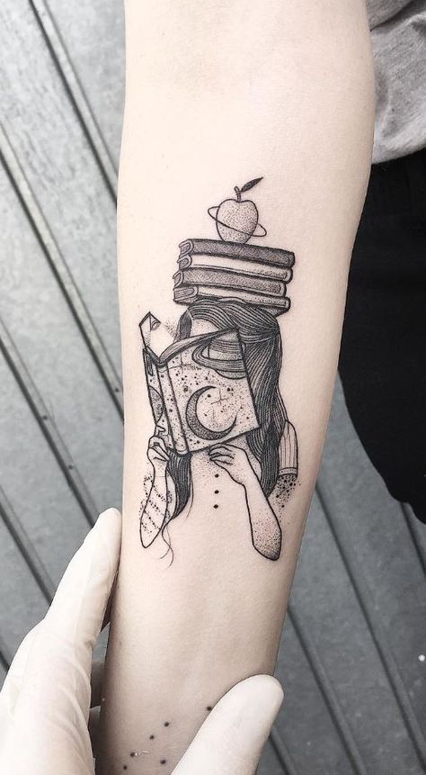 40 Best Black & Gray Tattoos Of All Time - TheTatt Bookish Tattoos, Tattoo Diy, Tato Jari, Shape Tattoo, Tattoos Geometric, Disney Tattoo, Initial Tattoo, Book Tattoo, Grey Tattoo