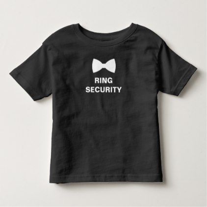 Ring Security Ring Bearer Toddler T-shirt - wedding party gifts equipment accessories ideas Red And Sunflower Wedding, Ring Bearer Toddler, Ring Security Wedding, Ring Security Ring Bearer, Security Ring Bearer, Security Ring, Diamond Wedding Bands Stackable, Gifts For Bridal Party, Groomsman Proposal