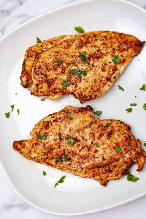 Chicken Air Fryer Recipes Boneless, Air Fryer Chicken Breast Boneless, Air Fryer Boneless Chicken Breast, Boneless Chicken Breast Recipe, Chicken Breast Boneless Skinless, Chicken Boneless Breast Recipes, Crispy Chicken Wings, Chicken Breast Recipe, Breast Recipe