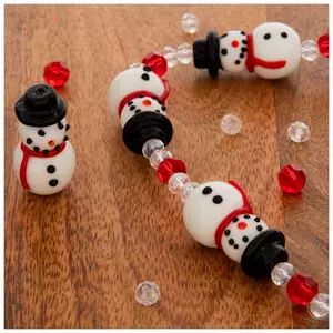 Santa Claus Bead Charms | Hobby Lobby | 5717624 Wine Cork Ornaments, Cork Ornaments, Glass Snowman, Making Glass, Top Hats, Christmas Icons, Red Scarves, Beaded Ornaments, Rhinestone Bead