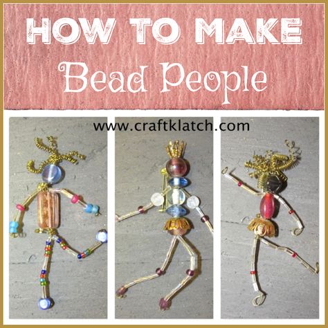 Fairy Tutorial, People Craft, Bead People, Flower People, Beaded Angels, Craft Craft, Beading Crafts, Beading Jewelery, Doll Jewelry