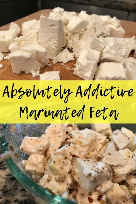 Cheese Marinade, Snacky Foods, Yeast Free Recipes, Marinated Feta, Marinated Cheese, Pizza Oven Recipes, Feta Cheese Recipes, Salads Pasta, Homemade Condiments