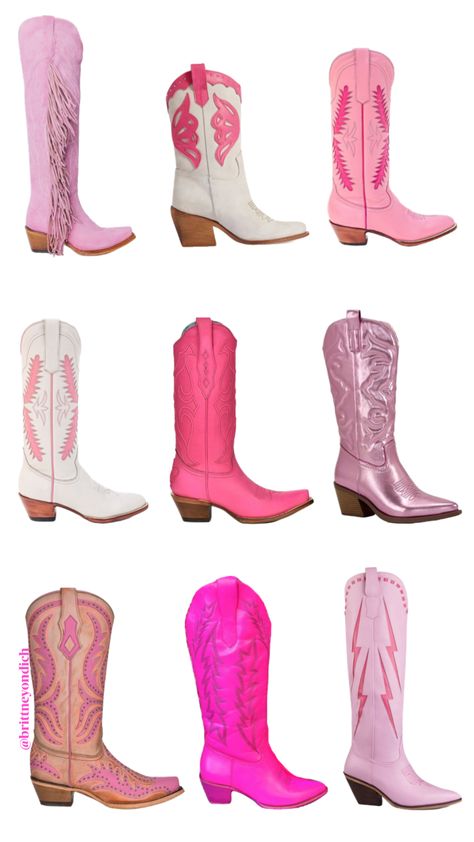 Pink cowboy boots @brittneyondich #cowboyboots #pink #fashion #brittneyondich Pink Cowboy Boots Outfit Winter, Pink Dress With Cowboy Boots, Hot Pink Cowboy Boots Outfit, Pink Cowboy Boots Outfit, Combat Boots Outfit Winter, Cowboy Boots Outfit Winter, Pink Cowboy Boots, Combat Boot Outfit, Pink Cowgirl Boots