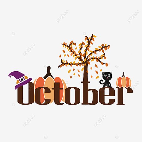 October Word Art, October Clip Art, October Clipart, October Sign, October Design, October Images, Popup Book, Welcome October, July Wallpaper