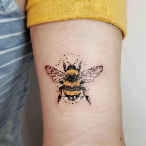 Stick And Poke Bee Tattoo, Carpenter Bee Tattoo, Geometric Bee Tattoo, Honeybee Tattoo, Bee Tattoos, Honey Bee Tattoo, Honeycomb Tattoo, Animal Tattoos For Women, Mama Tattoo