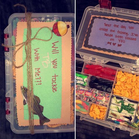 Fishing Sadies Proposal, Fishing Homecoming Proposal Ideas, Hoco Fishing Proposal, Fish Hoco Proposal, Sadie Hawkins Proposals Hunting, Fishing Hoco Proposals, Turnabout Proposal, Fishing Promposal, Sadie Hawkins Proposals