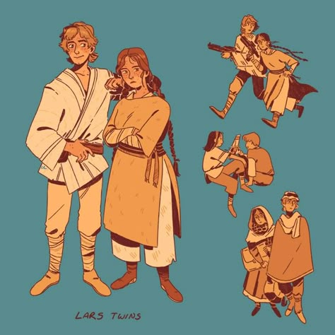 Skywalker twins raised by lars Luke And Leia, General Kenobi, Star Wars Artwork, Star Wars Fan Art, Star Wars Fandom, Star Wars Humor, Star Wars Memes, Love Stars, Star Wars Universe