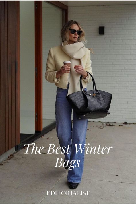 Upgrade your winter wardrobe with the best shearling buckets, metallic shoulder bags, and bold red crossbodys. Stay stylish and cozy all season long with these must-have winter bag trends. Winter Purses Handbags, Glossier Bag, Winter Bag, Winter Bags, Bag Trends, Celine Bag, Cold Season, Small Shoulder Bag, Buckets