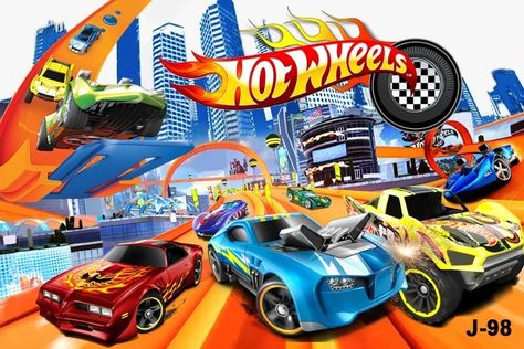 Hot Wheels Wallpaper, Bolo Hot Wheels, Racer Car, Birthday Background Design, Hot Wheels Birthday, Hot Wheels Party, Birthday Party Backdrop, Car Photo, Studio Backgrounds