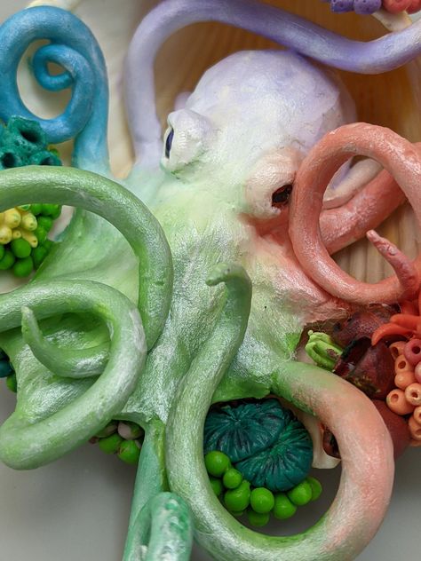 Octopus, Sea Shells, Polymer Clay, Shells, My Saves