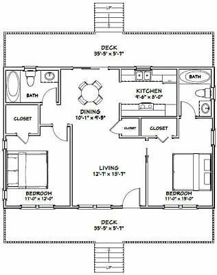 Cobb Houses, Mini Homes, Duplex Plans, 1000 Sq Ft, Murphy Bed Plans, 2 Bedroom House Plans, River Cabin, Cabin Floor Plans, Small House Floor Plans