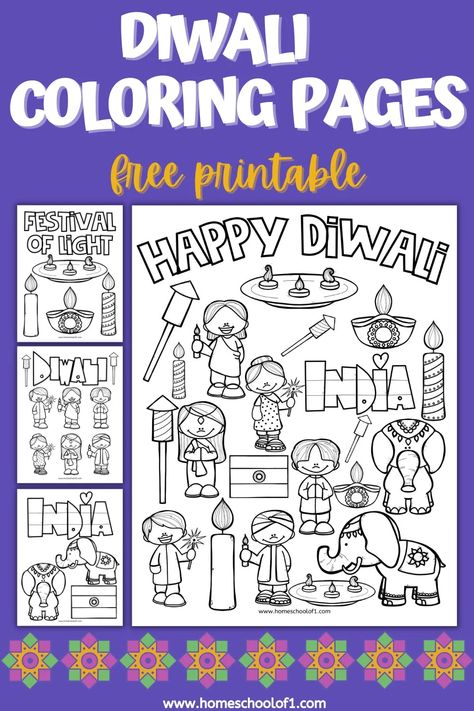 Free Printable Diwali Coloring Pages tropical Diwali Coloring Pages, Diwali Events, Simple Coloring Pages For Kids, Diwali Colours, Coloring Pages Activities, Simple Coloring Pages, Diwali Activities, Fun Coloring Pages, New Year Coloring Pages