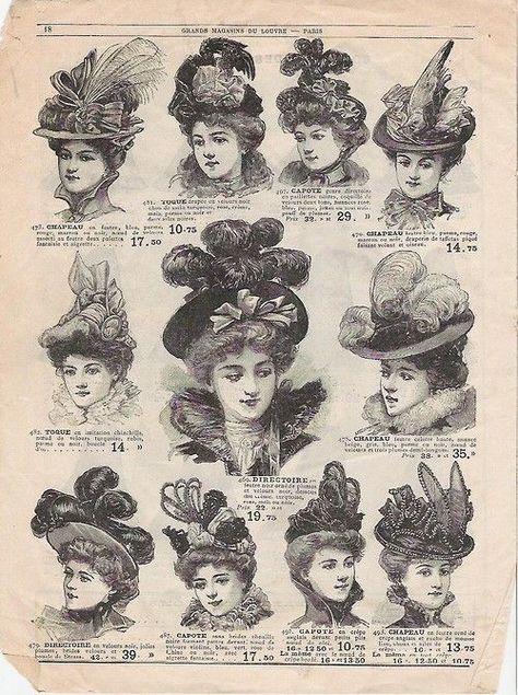 The changing trends of hats! | Quirky Pony 1890 Hats Victorian Ladies, Edwardian Hats, Edwardian Hat, Historical Hats, Victorian Hats, Antique Hats, Victorian Costume, 19th Century Fashion, Victorian Clothing