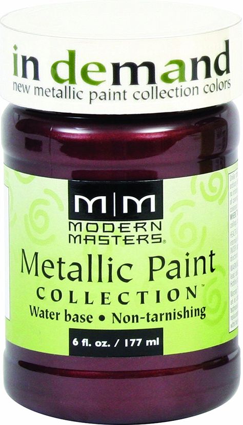 Amazon.com: Modern Masters ME704-06 Metallic Black Cherry, 6-Ounce: Home Improvement Diy Art Decor, Paint Collection, Modern Masters, Wedding Centerpieces Diy, Garden Tool, Metallic Pink, Do It Yourself Projects, House Paint, Paint Furniture