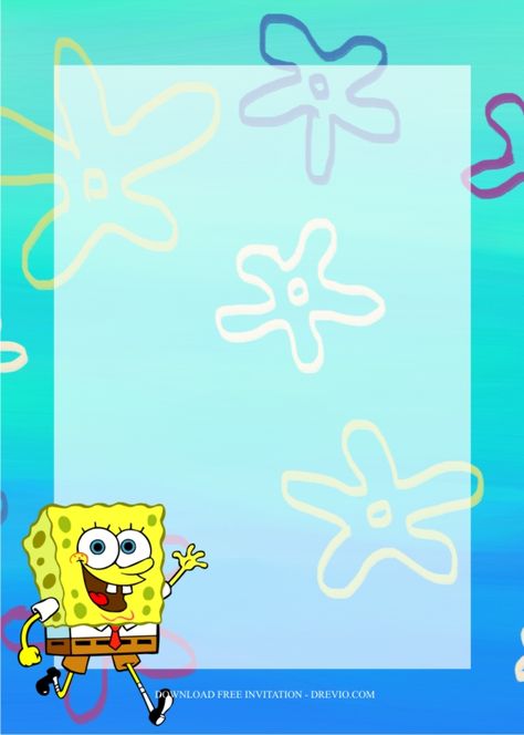 Spongebob Party Printables Free, Spongebob Themed Birthday Party Ideas, Spongebob Themed Birthday, Spongebob Party Favors, Spongebob Birthday Party Decorations, Themed Birthday Party Ideas, Birthday Background Design, Spongebob Birthday Party, Paint Themes