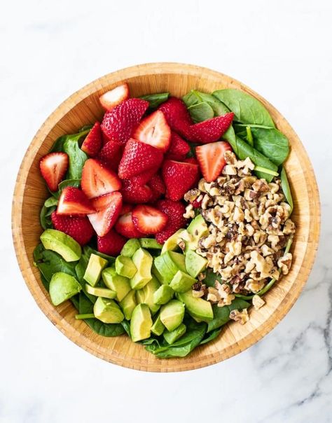 Strawberry Spinach Salad, Strawberry Vinaigrette, Foods With Iron, Vinaigrette Salad, Strawberry Spinach, Spinach Strawberry Salad, Iron Rich Foods, Iron Rich, Spinach Salad