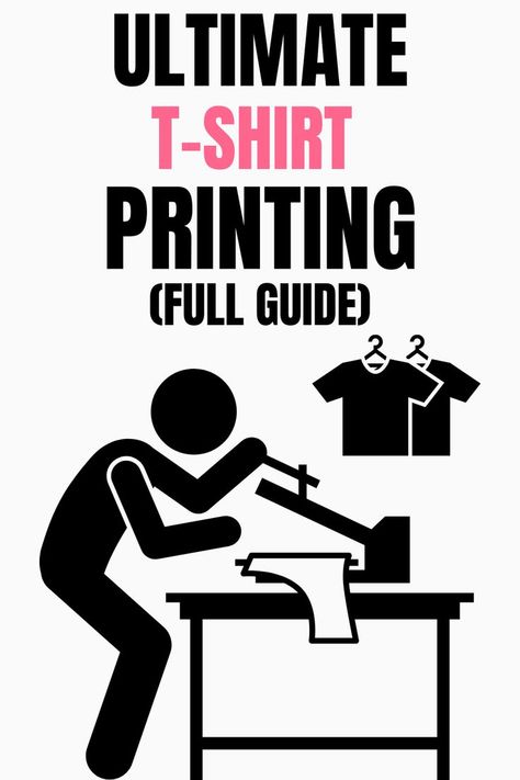 How to Start a T-Shirt Printing Business at Home. Our Guide on How to Start a T-Shirt Printing Business. #printingbusiness #tshirtprinting Shirt Printing Business, Tshirt Printing Business, Screen Printing Business, Business Equipment, Vinyle Cricut, Sublimation Ideas Projects Inspiration, Design Jersey, Creative T Shirt Design, Shirt Logo Design