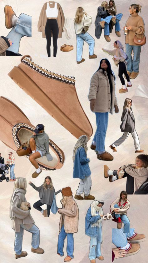 #dupes #uggtasman #uggs #fallfashion #fall2024 #2024outfits #falloutfits #backtoschooloutfit #backtoschool #aesthetic Uggs Tasman Outfit, Tasman Outfit, Ugg Tasman Outfit, Tasman Uggs Outfits, Ugg Tasman, Uggs Outfit, Outfits Aesthetic, Pretty Outfits, Winter Outfits