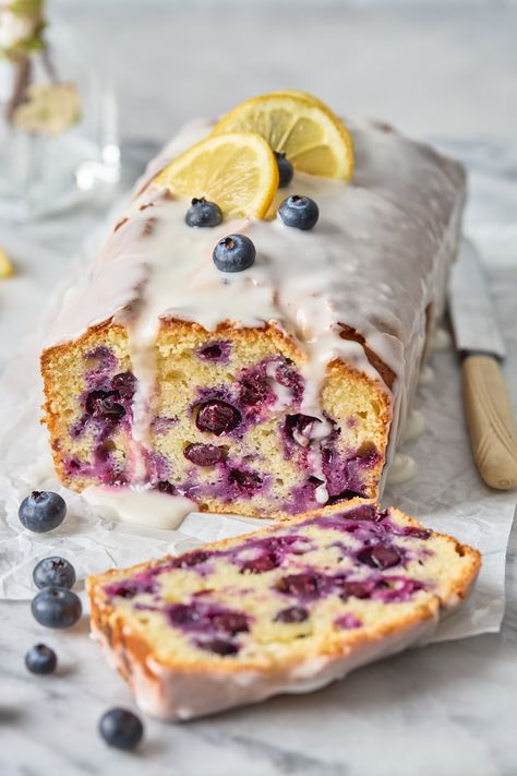 Blueberry Lemon Loaf Cake | Olive & Mango Blueberry Yogurt Cake, Blueberry Loaf Cakes, Lemon Blueberry Loaf, Lemon Loaf Recipe, Blueberry Loaf, Fruity Recipes, Lemon Loaf Cake, Blueberry Yogurt, Lemon Blueberry Bread