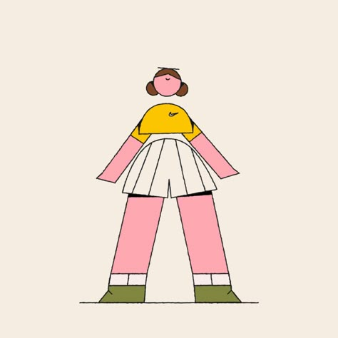 Sporty Girls on Behance Character Design Flat Illustration, Character Design Motion Graphics, Flat Illustration Characters, City Infographic, Puppet Animation, Fitness Illustration, Character Flat Design, Flat Character Design, Flat Character