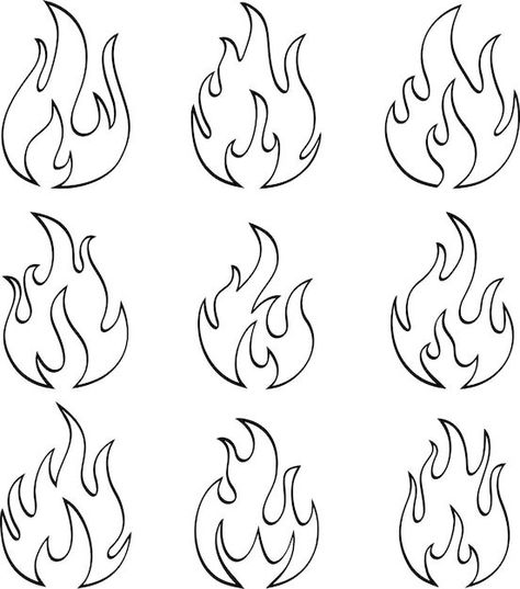 Mano dibujada de llamas de fuego sobre f... | Premium Vector #Freepik #vector #fuego-dibujo #llamas-fuego #bola-fuego #fondo-llamas Llama Tattoo, Fire Vector, School Art Projects, Drawing Techniques, Art School, Book Journal, Premium Vector, Line Art, Art Projects