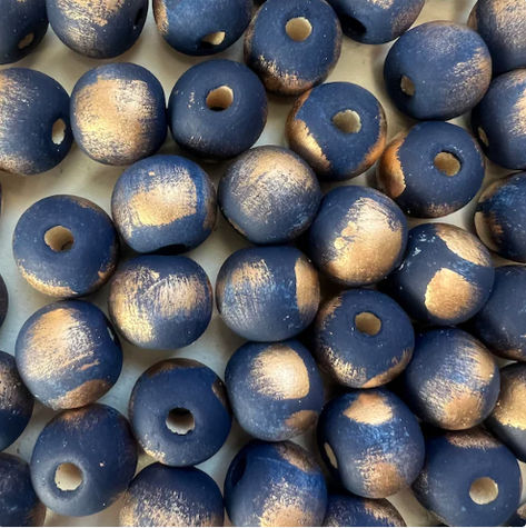 Hand painted beads for crafting and a variety of diy projects. Plenty of colors and styles to choose from or request a custom order. These beads have been meticulously painted with a brushed gold finish. #beads #woodbeads #woodenbeads #projectbeads #craftingbeads #brushedgoldbeads #handpaintedbeads #paintedbeads #uniquebeads #beadsforprojects #beadsforgarland #beadscraftidea #bulkbeads #beadcraftsupplies #beadsforDIYprojects #decorativebeads #20mmbeads #jewelryprojects #beadprojects #etsyseller Painted Beads, Hand Painted Beads, Decorative Beads, Jewelry Projects, Atlanta Ga, Black Wood, Bead Crafts, Wooden Beads, Wood Beads